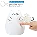 Excelvan Cute Cat Table Lamp Kitty Silicon Night Light LED with Sensitive Tap Control 7 Changing LED Romantic and Warm White Modes Kids Gift for Bedroom Bar Club Lounge