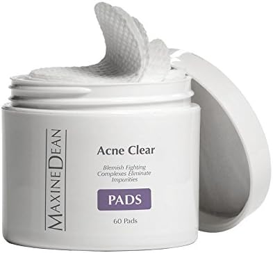 Maxine Dean | Acne Clear Pads - Reduces Oil, Bacteria, Acne Blemishes and Prevents Breakouts with the fighting power of Salicylic Acid, Glycolic Acid, Lactic Acid and Aloe.