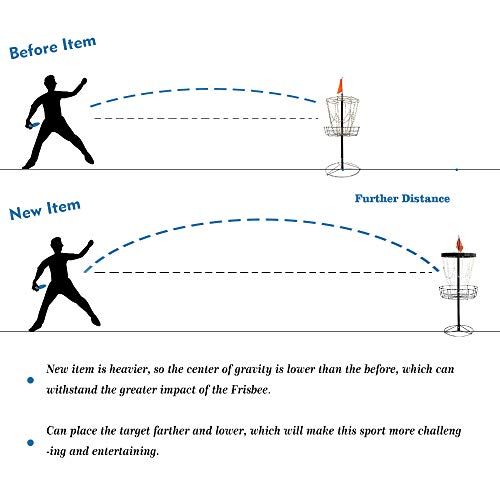 image for Brown bear New Model Lightweight Steel 12-Chain Portable Disc Golf Bas