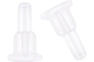 KASBEE Silicone Earring Backs, Full Cover, 20PCS Clear Earring Backs Replacements, Hypoallergenic Earring Stoppers, Soft Ear Backings for Studs Hook Earrings