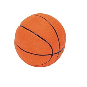 Coastal Pet Rascals 2.5″ Latex Basketball Dog Toy with Squeaker (2-Units)