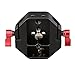 CAMVATE Camera 15mm Rod Type Universal Baseplate For Canon C100/300/500(Red)