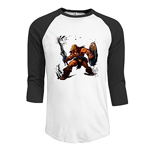 Crazy Shirts He-Man And The Masters Of The Universe 3/4 Sleeve Baseball Uniform Man