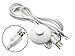 BCQLI US Plug 3Core Lamp Cord Has Button Switch, Plug, Stripped Ends Ready for Wiring -9.8 Feet White
