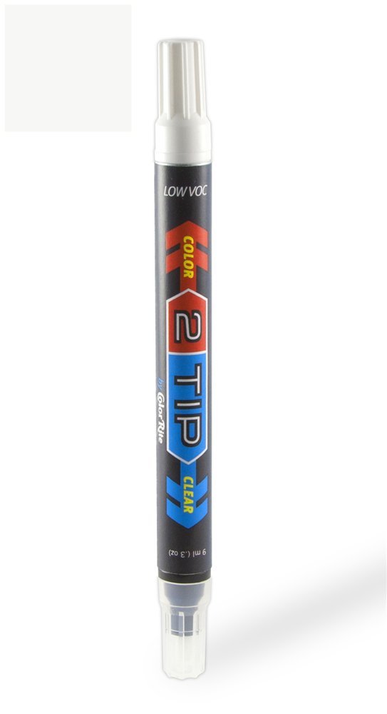 2Tip for Suzuki SX4 Automotive Touch-up Paint - Snowflake White Pearl Tricoat ZMT - Color-and-Clearcoat Package