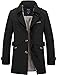 Sawadikaa Men's Single-Breasted Cotton Lightweight Jacket Windbreaker Wind Trench Coat Outdoor Jacket