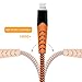 Haribol iPhone Lightning Cable, MFi Certified iPhone Charger 4Pack[ 3.3FT 6.6FT 10FT] Nylon Braided Charger Cable for iPhone X, 8 Plus, 8, 7 Plus, 7, 6 Plus, 6, 6S Plus, 6s, 5, iPad and More (Orange)