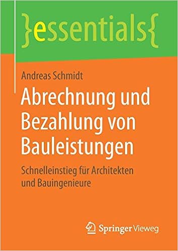 Abrechnung Und Bezahlung Von Bauleistungen Schnelleinstieg - 