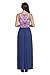 Asvivid Womne's Summer Bohemian Sleeveless Tribal Print Full Length Maxi Beach Dress Large Navy