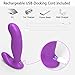 Juntame Wearable Clitoris G-spot Butterfly Vibrator - G Spot Clit Vibrator Toys for Women, Rechargeable Waterproof Adult Sex Toy Vibrator for Women, Couples Fun