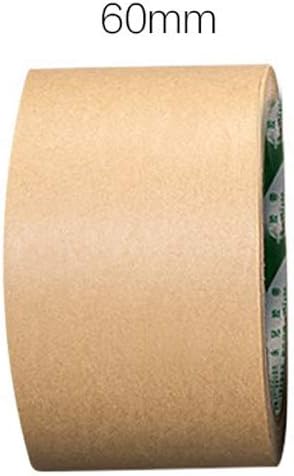 5Rolls Kraft Paper Tape Adhesive Flatback Packaging Sealing Tapes for Paper Backing Carton Box 60mm*19.7yd - Image 4