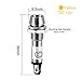 uxcell Indicator Light DC 12V, Neon Bulbs Yellow, Metal Shell Panel Mount 5/16