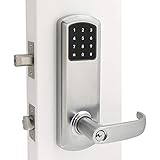 Prodigy SmartLock MaxSecure Interconnect Commercial Grade Lock with RFID Keyless Entry (Right Hand 4”, Satin Chrome)