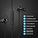 MoKo Magnetic Wireless Earbuds, Bluetooth Headphones, APT-X HiFi Stereo Sports in-Ear Earphones with Mic, IPX5 Waterproof, Secure Fit Noise Cancelling, 7 Hours Playtime for Running, Workout – Black