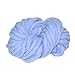 Mangocore Hand Knitting Blanket Hats Super Thick Chunky Yarn Roving Bulky Yarn 250g per lot (Light Blue)