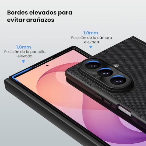 Nillkin Frosted Shield Magnética Funda para Samsung Galaxy Z Fold 8 Ultra, con protección para bisagra,Funda Protectora Delgada para Galaxy Z Fold 8 Ultra (Negro)