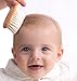 Baby Hair Brush and Comb Set - Wooden Hairbrush Kit for Grooming - Natural Soft Goat Hair Bristles for Newborn Cradle Cap - Baby Shower Gift Idea