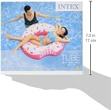 Intex 56265NP 59265 Inflatable Donut Pink 107 x 99 cm Aqua Pool Float view 3