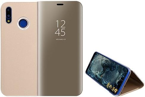 Funda® Mirror Plating Flip Case for Huawei Honor 8X Max (Gold)