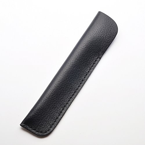 LACHIEVA LUX Genuine Leather Single Pen Leather Case (Black)