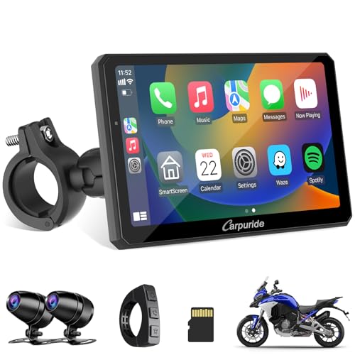 Motorcycle Display with Dual Dash Cam