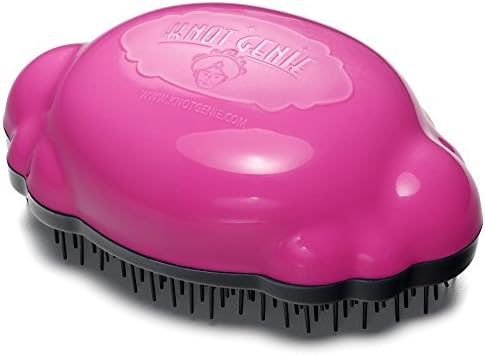 Knot Genie Detangling Hair Brush For Kids (Fairy Pink) Perfect Detangling Brush For Curly Hair, Gently Separate Tangles, Leaves Hair Smooth And Shiny The Pain Free Knot Detangler