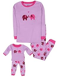 Kids & Toddler Pajamas Matching Doll & Girls Pajamas 100% Cotton Owl Pjs Set (Toddler-14 Years) Fits American Girl
