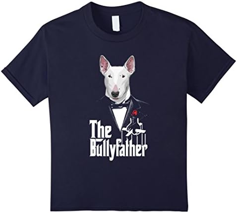 unisex-child The Bull Terrier Father Mafia Dog Shirt - Father's Day 2017 6 Navy