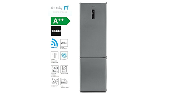 Candy cn204 X PU WiFi nevera y congelador 195 x 60 cm/340 L ...
