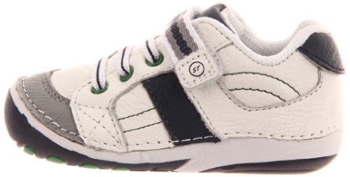 Stride Rite Soft Motion Artie Sneaker (Infant/Toddler), White/Navy, 3 W US Infant