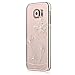 Devia Glimmer Little Style Without Adding Bulk or Covering Beautiful Color for Transparent Thin with Swarovski Elements Diamond Case for Samsung Galaxy S6 (Flower Gold)