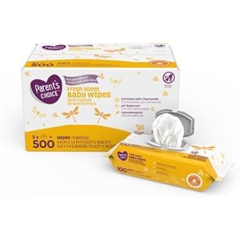 Amazon.com : Parents Choice Fresh Scent Baby Wipes 500 Count : Baby