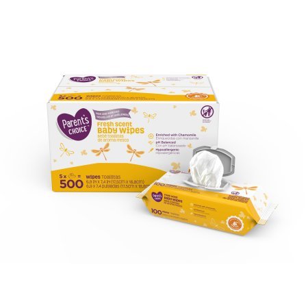 Parents Choice Fresh Scent Baby Wipes 500 Count - Thumbnail 4
