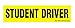 DCS Deals Set of 3 - Student Driver Magnets - Reflective Vehicle Car Sign-black Letters on a Yellow Reflective Background 12 X 3 X 0.1 Inches round corners