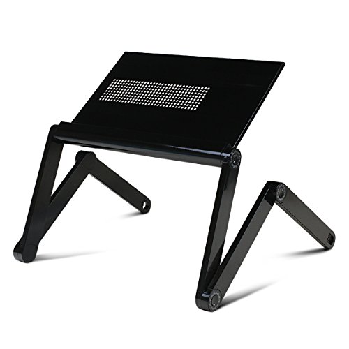 Furinno K6-BK Premium Aluminum 360 Adjustable Portable Folding Lapdesk