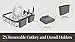 Shanik Expandable Draining Dish Rack - Over The Sink Dish Drainer, Sponge Rack with Two Utensil Holders - Sit in Sink or On The Counter - Adjustable from 14