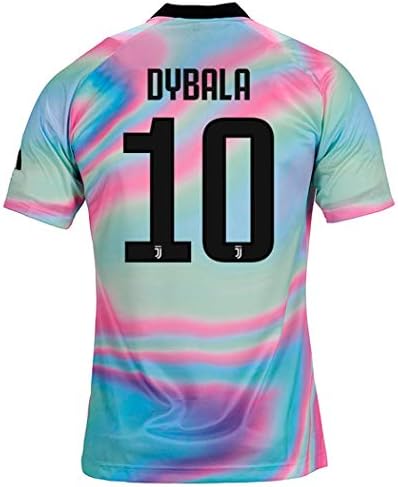 HuFedfg Juventus 2018/2019 Season #10 Dybala Mens Commemorative Limited Edition Soccer Jersey Multicoloured