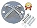 RAW Built Tech Suspension Strap Trainer Wall or Ceiling Mount - Autism & Therapy Swings - Aerial Silk/Yoga Swing Ceiling Mount - Crossfit Bracket - Gymnastic Rings & Hammock Anchor Kit w/Hardware