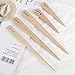 Tenrry 5 PCS Wood Hand Loom Stick Wooden Shuttle Tapestry Weaving Knit Handcrafts Tool