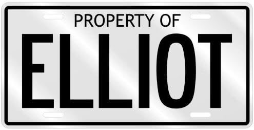 NEW " PROPERTY OF ELLIOT " LICENSE PLATE SIGN NAME