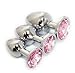 Eastern Delights 3 pcs Steel Attractive Butt Plug Anal BDSM Jewelry, 3 Size Same Color