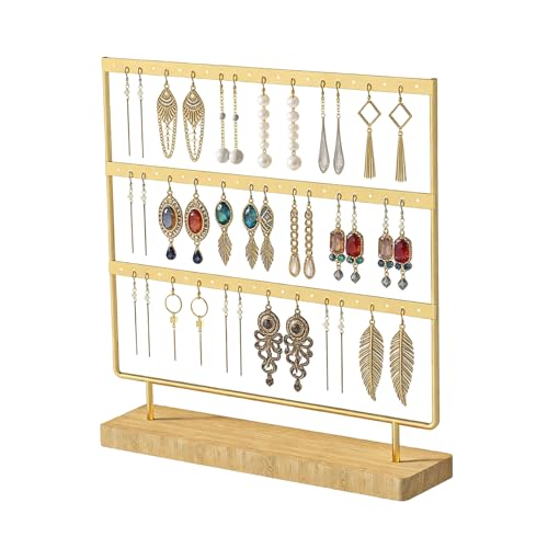 SZSMW 60 Trous Porte Boucle D'Oreille - Presentoir Boucle D'Oreille - Peut Stocker Une VariéTé De Boucles D'Oreilles, éGalement IdéAl pour Les Bijouteries, Les Studios Photo Et Les Expositions