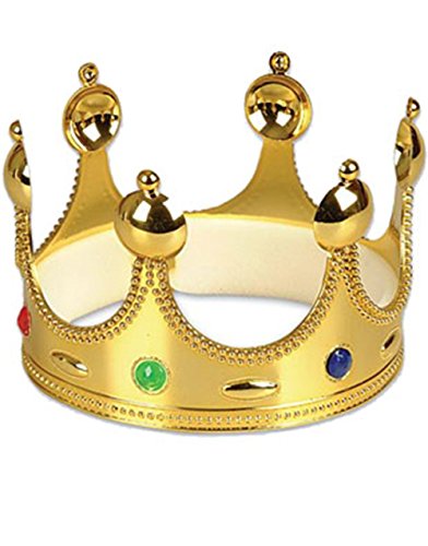 New Arthurian King Arthur Royal Gold Costume Crown