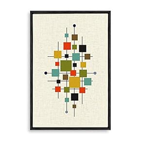 Framed Canvas Wall Art Abstract Colorful Canvas Prints Home Artwork Decoration for Living Room,Bedroom - 16x24 inches