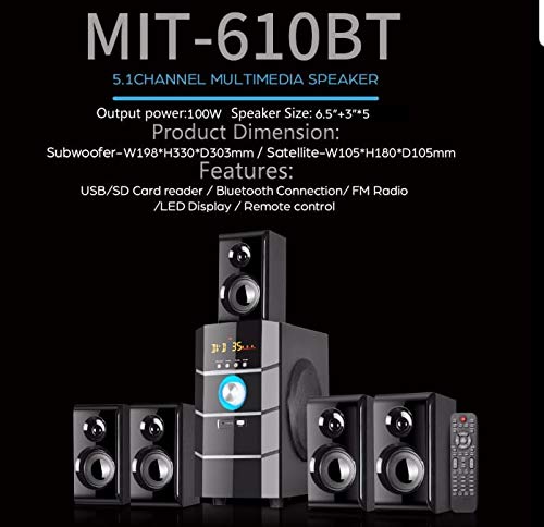 mitsun home theatre 5.1 amplifier