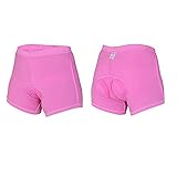 Xcellent Global 3D Padded Women's Bicycle Cycling Underwear Shorts Underpants - FS018,Small,Pink