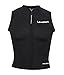 Lemorecn Mens Wetsuits Top Premium Neoprene 3mm Zipper Diving Vest (2095black-XL)
