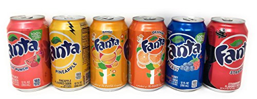 Fanta Six Flavor Variety Bundle of 6 Cans (Six Flavor Bundle (with Fruit Punch))