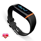 Fitness Tracker Q-YEE Heart Rate Monitor Waterproof Sports Wristband Watch for Android 4.3 IOS 7.1 or Above