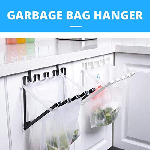 Foldable Garbage Bag Holder Stainless Steel Trash Rack Hanger Over